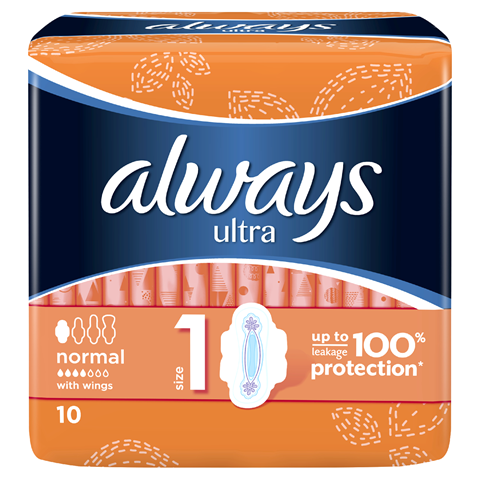 Absorbante igienice ALWAYS Ultra Plus marime 1, 10 buc