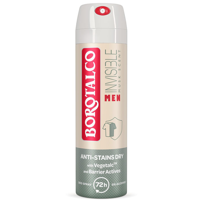 Antiperspirant BOROTALCO Men Invisible, spray, 150 ml