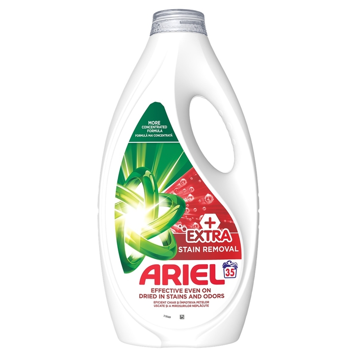 Detergent automat de rufe ARIEL Extra Stain Removal, lichid, 35 spalari, 1.575 l