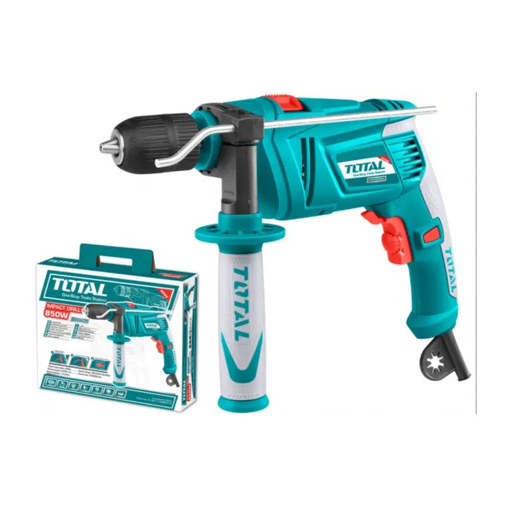 Mașină de găurit cu percuție TOTAL TG109136-2, 850 W max. 2700 r/min