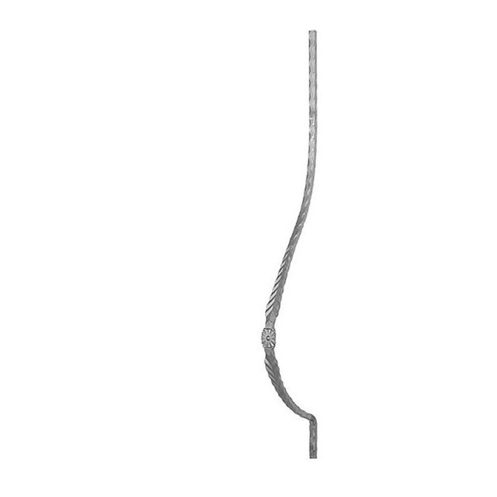 Element forjat curbat amprentat pentru balustradă