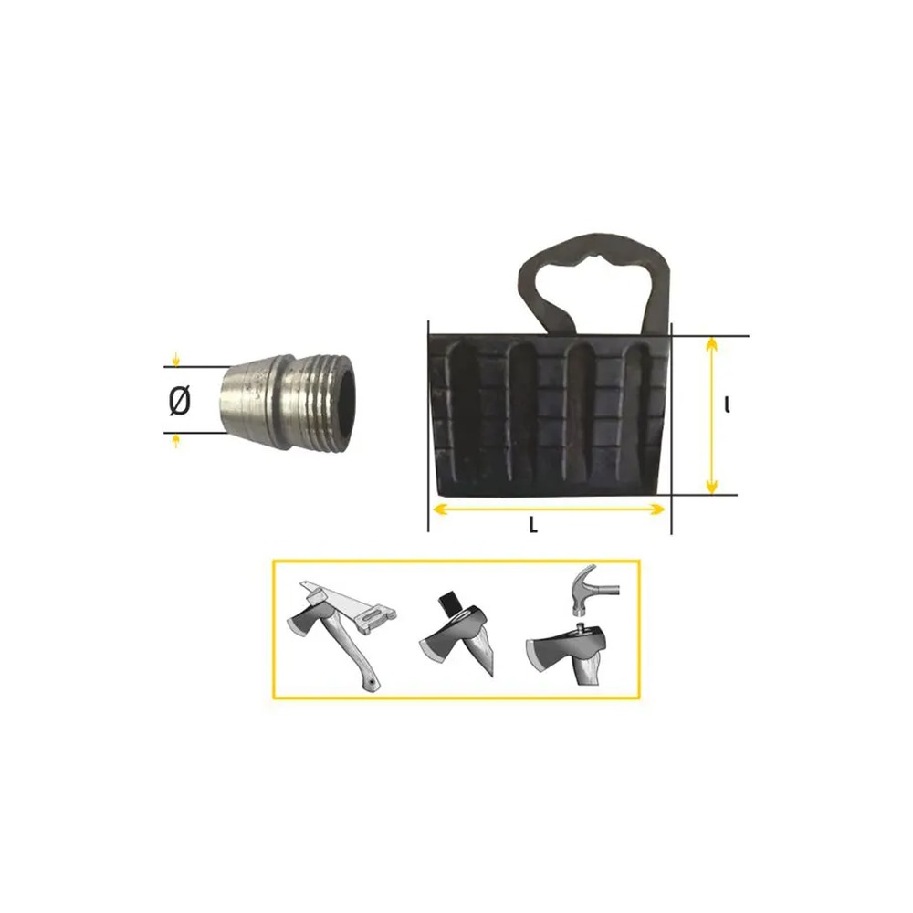 Set pana PVC si metal pentru topor D. 14 mm, 16 mm