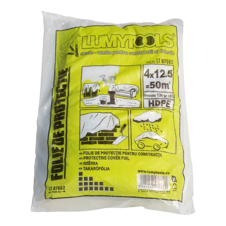 Folie de protecție grosime, 0.03 mm, 5x4 m