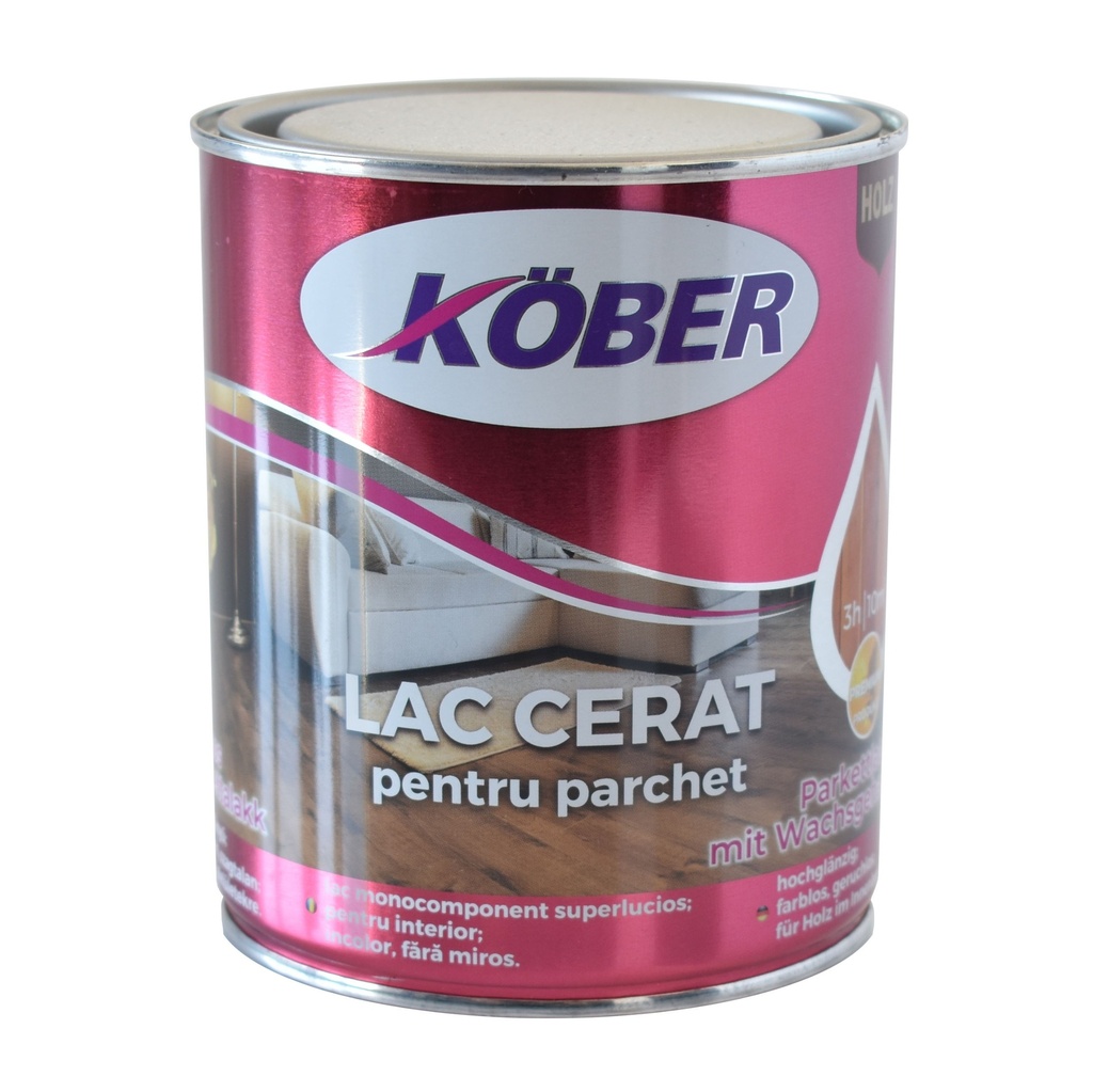 Lac cerat monocomponent pentru parchet, 0.75 l