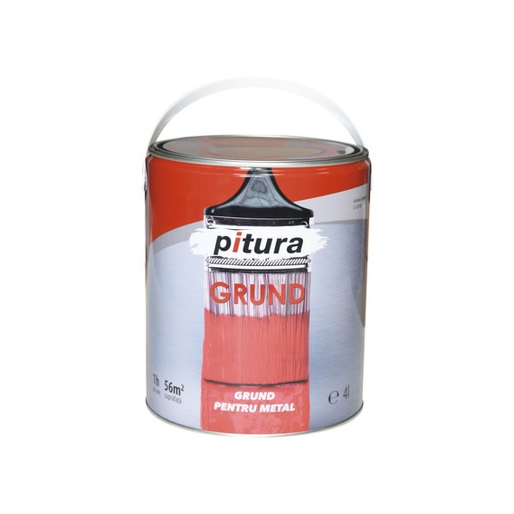 [P000454] Grund pentru metal Kober Pitura roșu oxid, 4 l