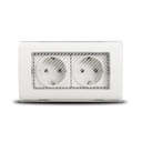 Priză dublă 16A cu împământare Total Green, montaj aplicat, IP55