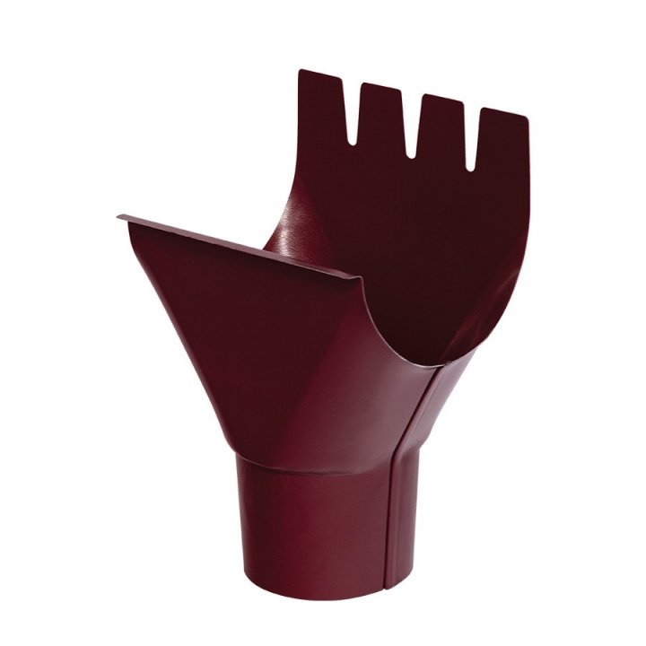 Racord jgheab burlan RAL3005 vișiniu, D. 125/90 mm