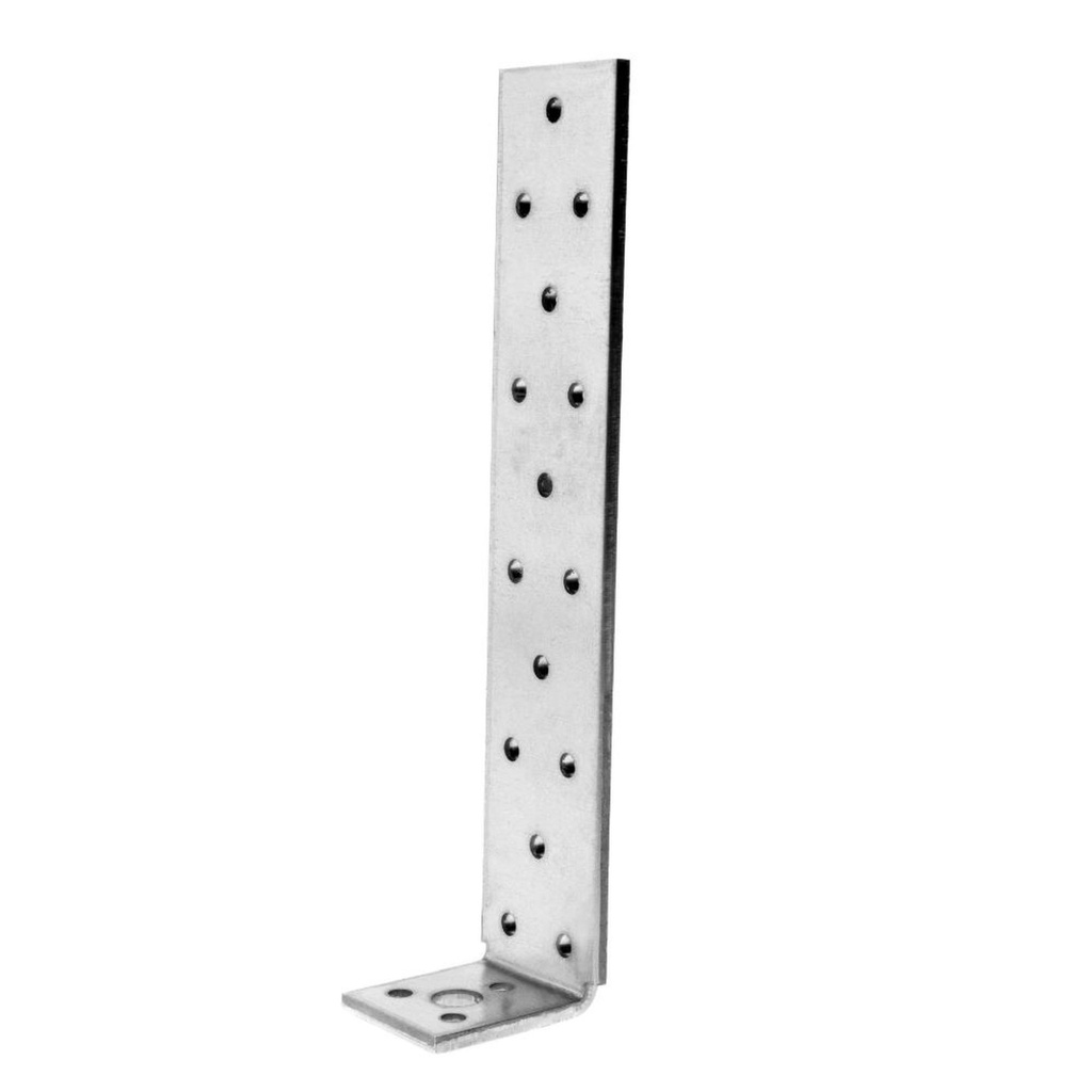 Ancoră din oțel zincat perforat, 200x40x40x2 mm