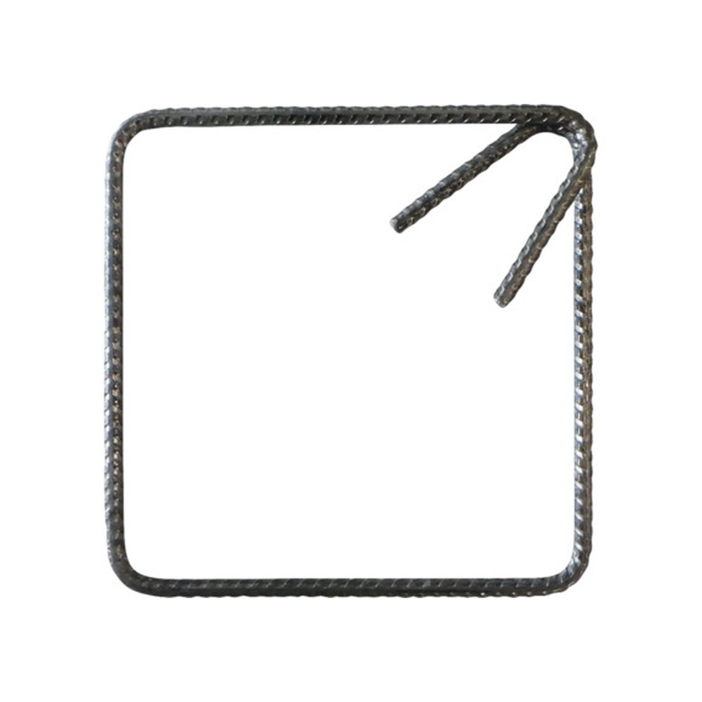 [P001123] Etrier oțel beton B500 pentru construcții, Ø 8 mm, 25x25 cm