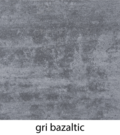 Pavaj QUATRO MISTIC, cu cant gri bazaltic MIX 6.3 (20x10x6-12buc, 20x20x6-12buc, 30x20x6-6buc)