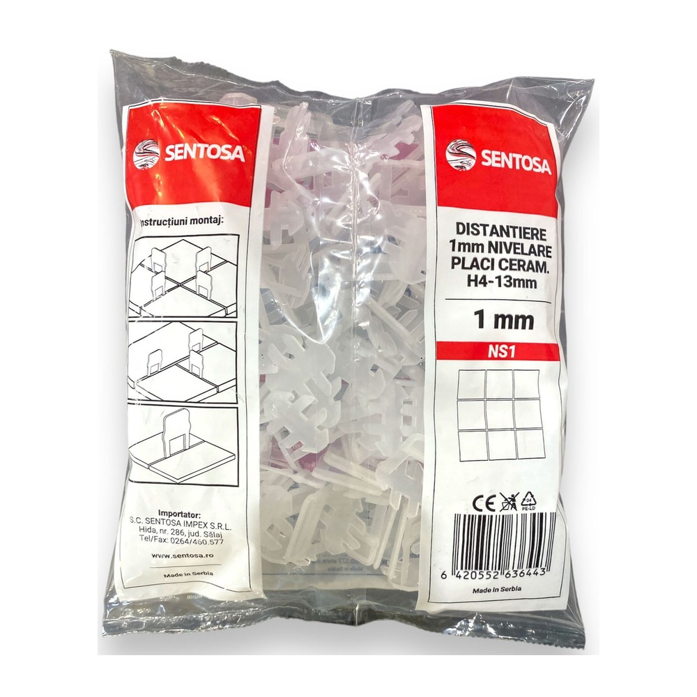 Clips distanțiere 1.5 mm profesionale 100 buc/punga 11-20 mm
