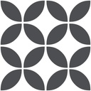 Gresie exterior/interior porțelanată alb-gri DECORA, 45x45 cm, 1.42 mp