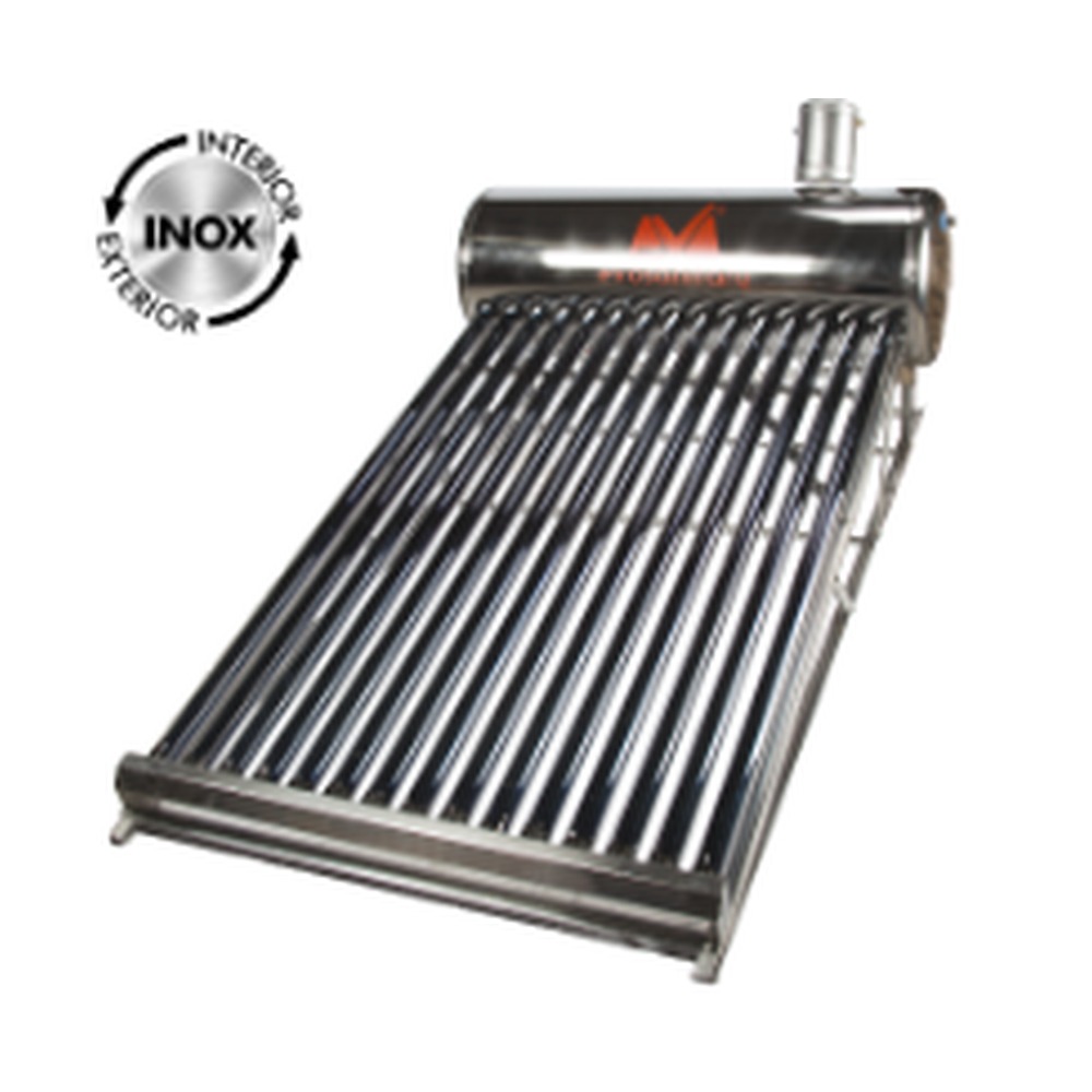 Sistem panou solar cu tuburi Vidate 1024-58 INOX Vt 166L, Vr 122L, T 15 buc D. 58x1800 mm
