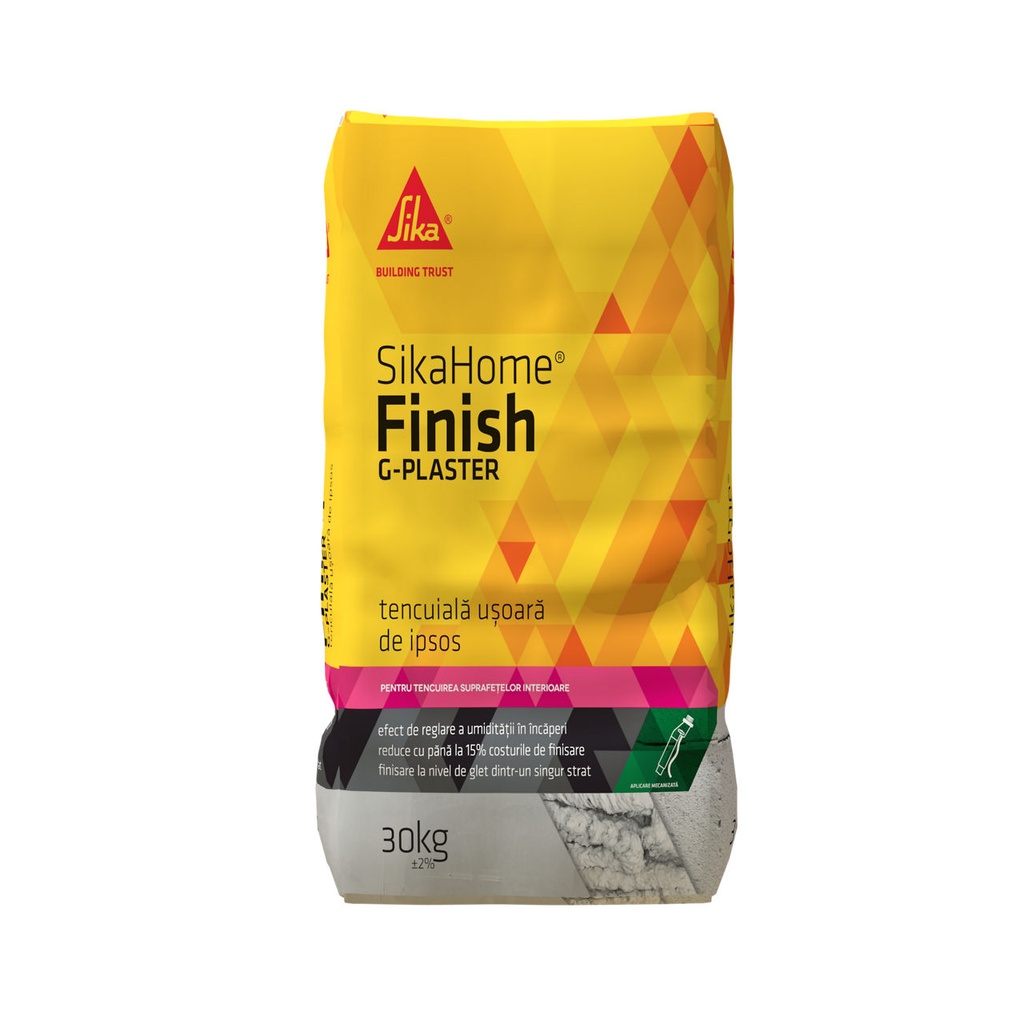 SikaHome® Finish G Plaster, tencuiala pe baza de ipsos 30 kg