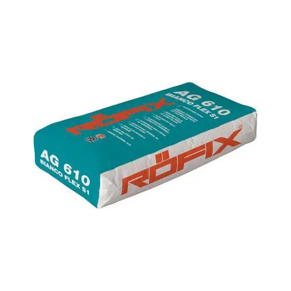 RÖFIX AG 610 BIANCO FLEX S1, Adeziv alb, flexibil placi ceramice C2 TE S1, 25 kg