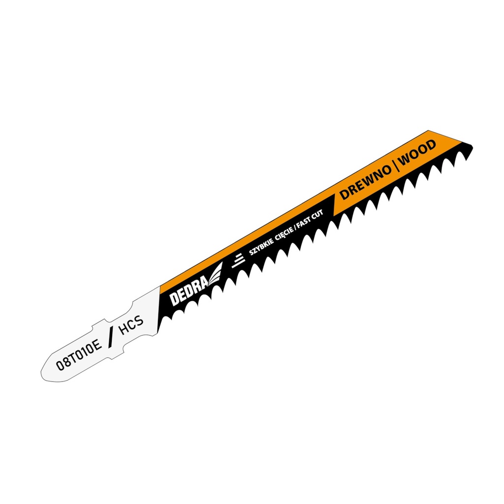 Panza pentru ferăstrău pendular, 100/75 mm, lemn, HCS, T, 2 buc/set