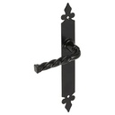 Manere din metal, vopsit negru, Lilia fara sild