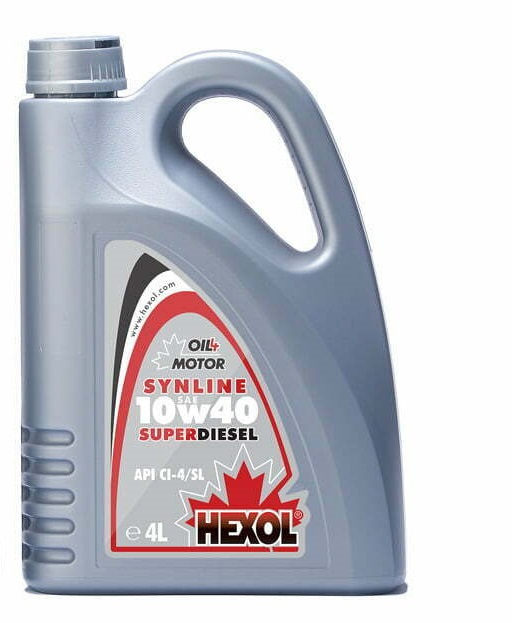 Hexol SYNLINE SuperDiesel 10W40, 4 litri