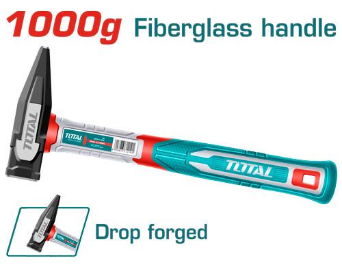 Ciocan lăcătușerie Total, coadă din fibră de sticlă, 1 kg