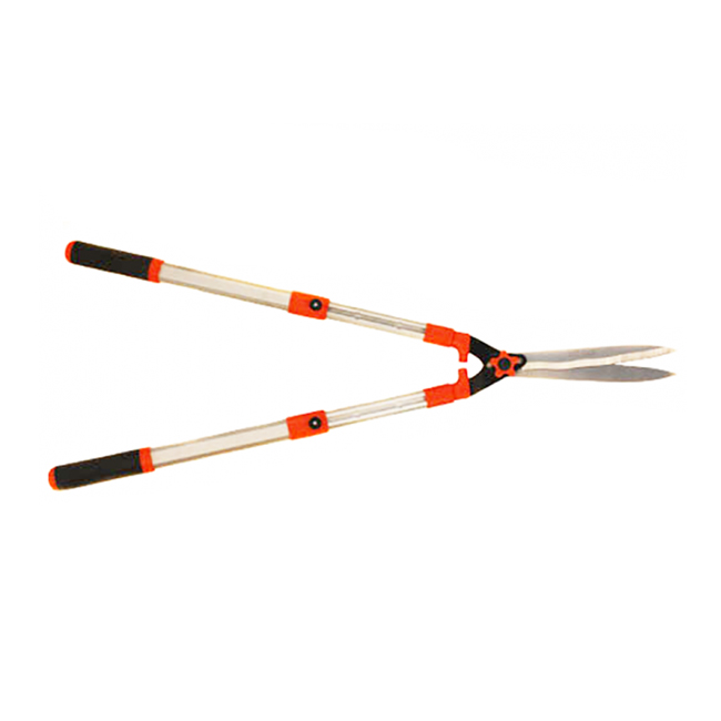Foarfeca extensibila pentru gard viu Micul Fermier, din aluminiu, portocaliu