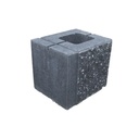 Boltar BAROC, element gard, 24x20x20 cm, negru