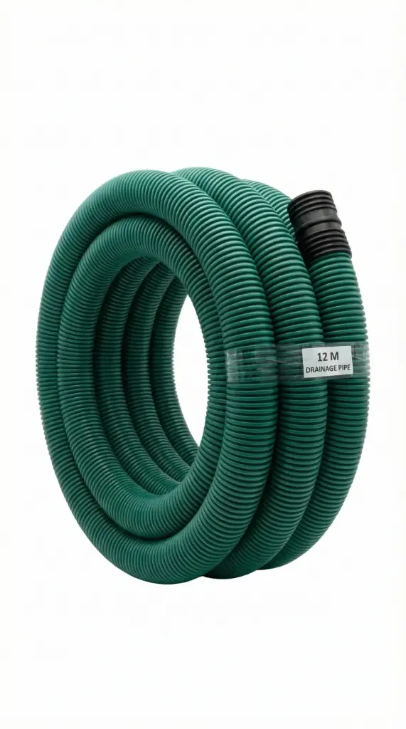 Țeavă flexibilă corugată drenaj, DN 110 mm, fante 360 grade, 12 ml