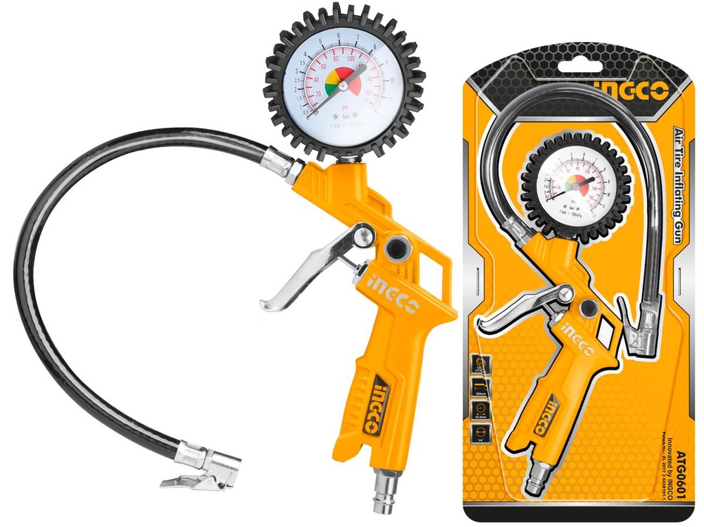 Pistol cu manometru, anvelope