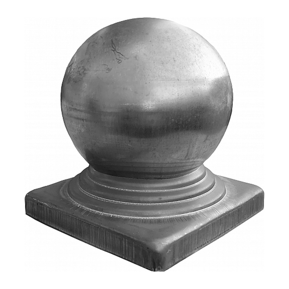 Capac stâlp din tablă cu bilă, 40x40 mm