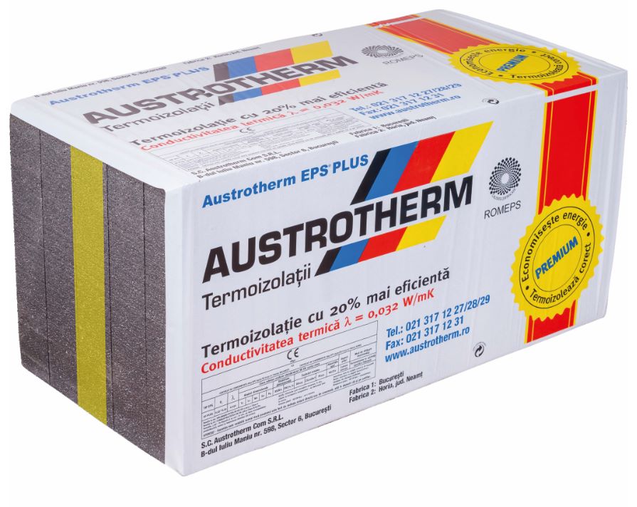 Polistiren expandat grafitat Austrotherm, 10 cm, EPS 100
