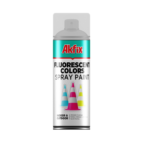 Vopsea spray Akfix fluorescent galben, 400 ml