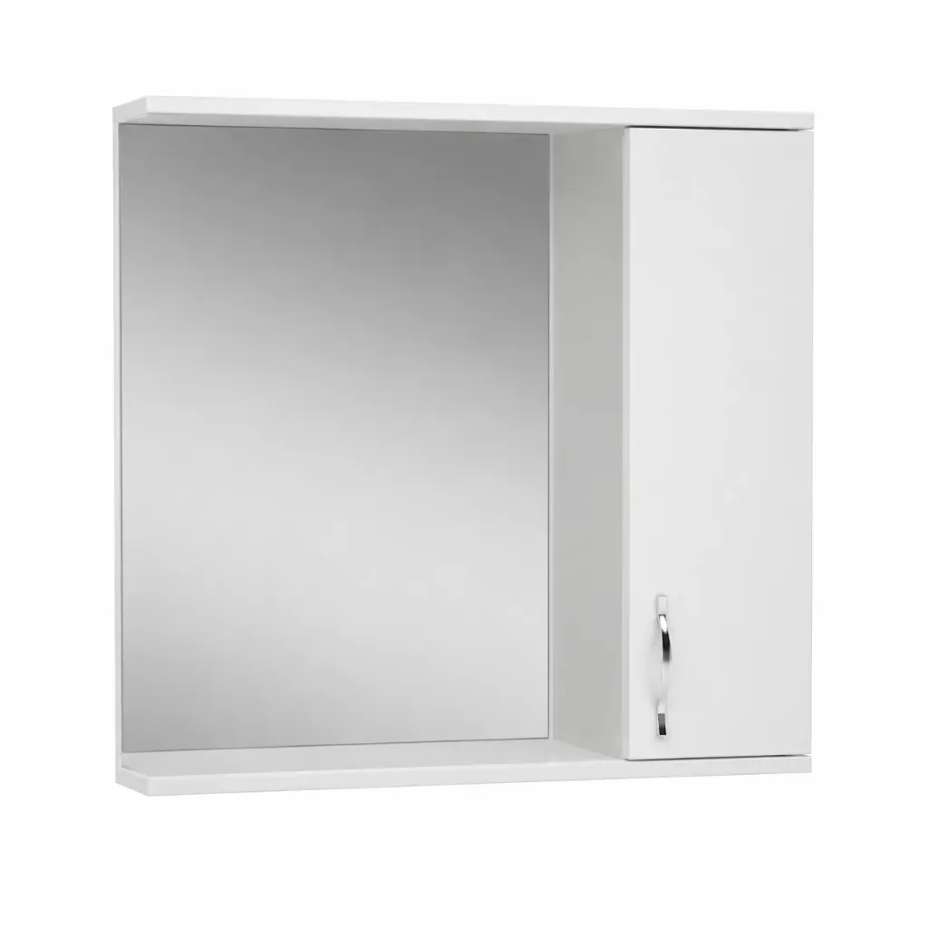 Dulap baie cu oglinda Lores Extra Eco, alb, 55 cm