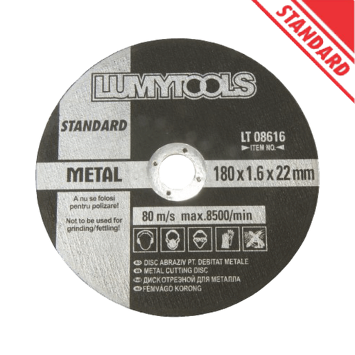 [P010046] Disc abraziv pentru debitat metale, Ø 180x22x1.6 mm