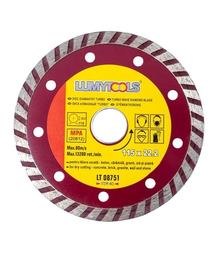 [P009910] Disc diamantat turbo, Ø 115x22x2 mm