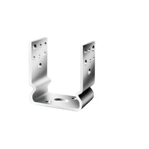 [P009750] Suport stâlp tip U 91x60x125x5 mm, zincat, fixare în șuruburi