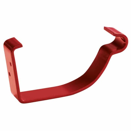 [P010128] Cârlig jgheab metalic aplicat, RAL 3011 roșu, D. 125 mm