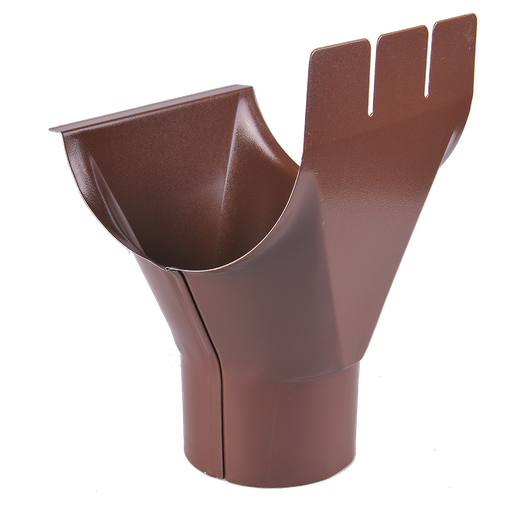 [P008003] Racord jgheab burlan RAL8017 maro, D. 125/90 mm