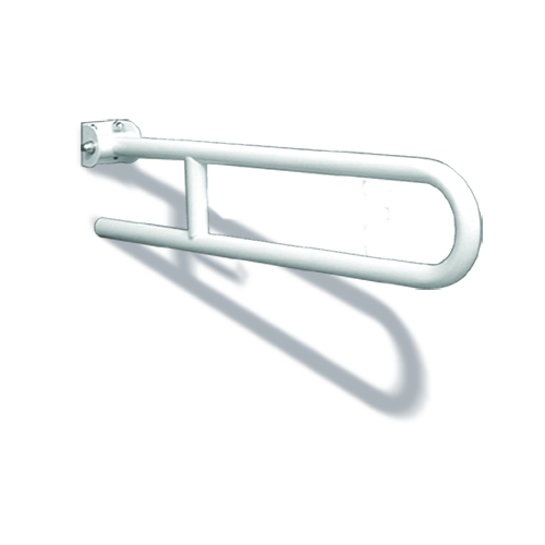 [P003424] Bară rabatabilă cu frână pentru blocare verticală, albă, 60 cm