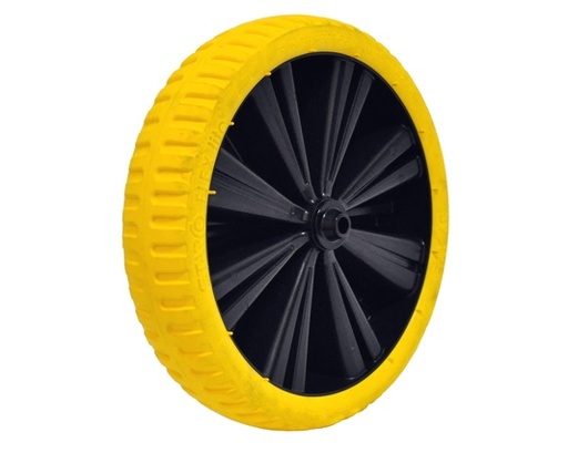 [P010259] Roată roabă din poliuretan cu jantă PVC, 3.5 x 8