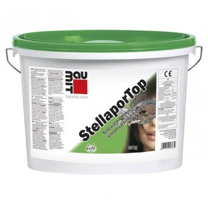 [P004793] Baumit StellaporTop 1,5 K weiss 00019 tencuială decorativă siliconică - silicatică 25 kg/galeata
