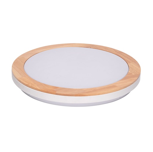 [P003901] Plafonieră Roundwood cu LED integrat, 1800 lumeni, 4000K, 24 W