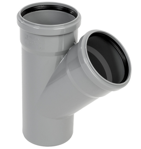 [P003735] Ramificație din polipropilenă 45°, mufă inel Ø160/160 mm