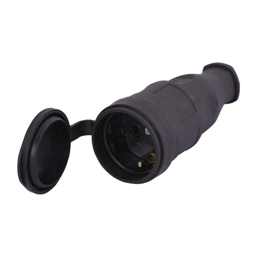 [P006211] Cuplă schuko cauciucată, IP44