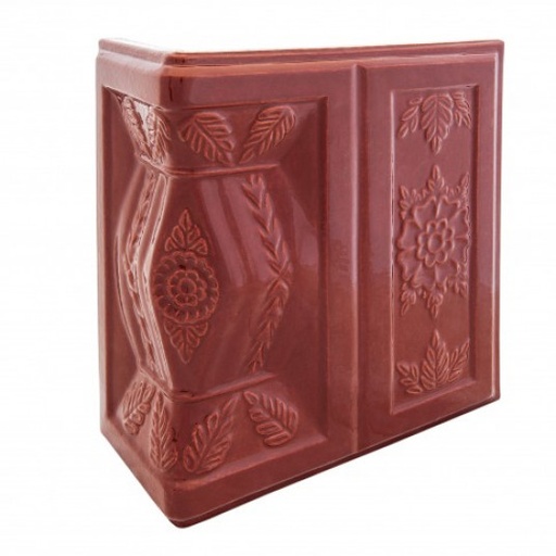 [P007620] Teracota maro colt medalion Floral