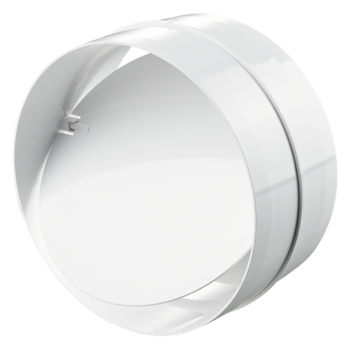 [P009850] Clapetă antiretur pentru ventilator, Ø 100 mm, plastic alb