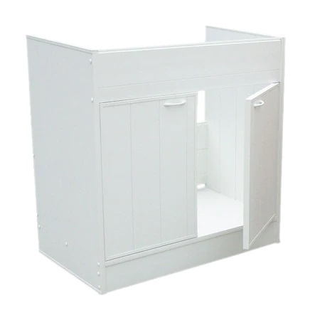 [P004059] Mobilier Crina alb pentru chiuvete inox 80x50 cm