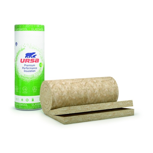 [P004944] Vată minerală de sticlă URSA SF 34 GEMINI tehnologia LIGNIN, 50x2x5000x1200 mm, 12 mp/rola