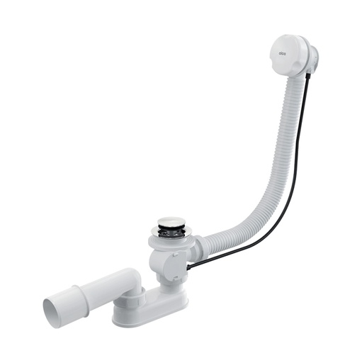 [P004637] Ventil cadă automat alb A51B cu sifon și preaplin flexibil alb