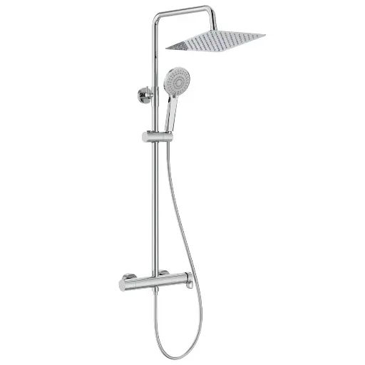 [P010567] Sistem de duș Roca Vega Plus Square, finisaj cromat