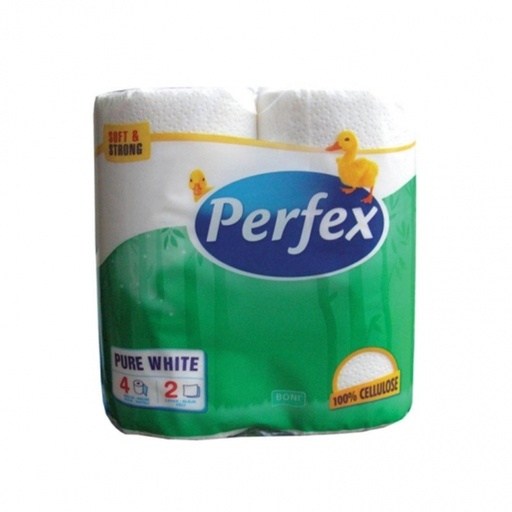 [P009588] Perfex hartie igienica 2 straturi, 4 role/bax