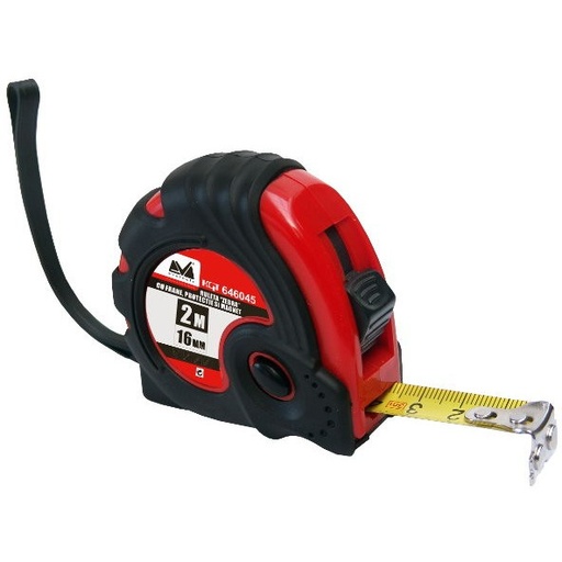 [P000121] Ruletă Evotools cu protecție și magnet,16 mm x3 ml